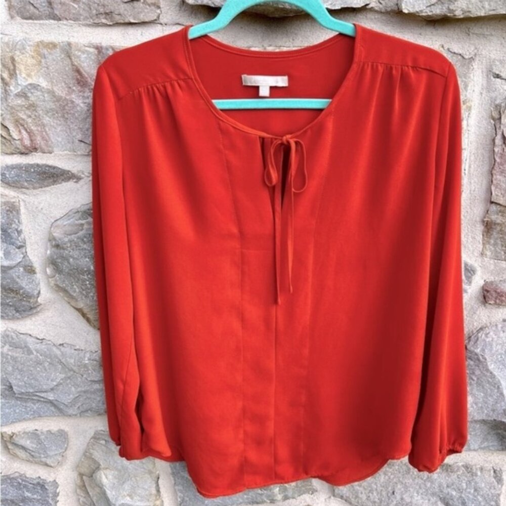 Joan Vass Studio Pumpkin Orange Blouse Medium